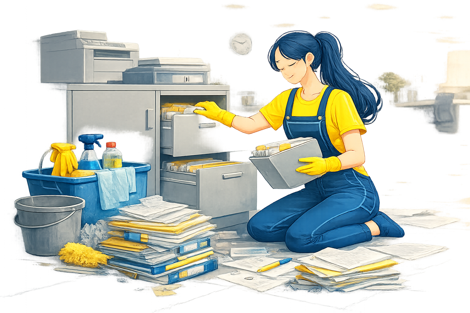 Professionista delle pulizie